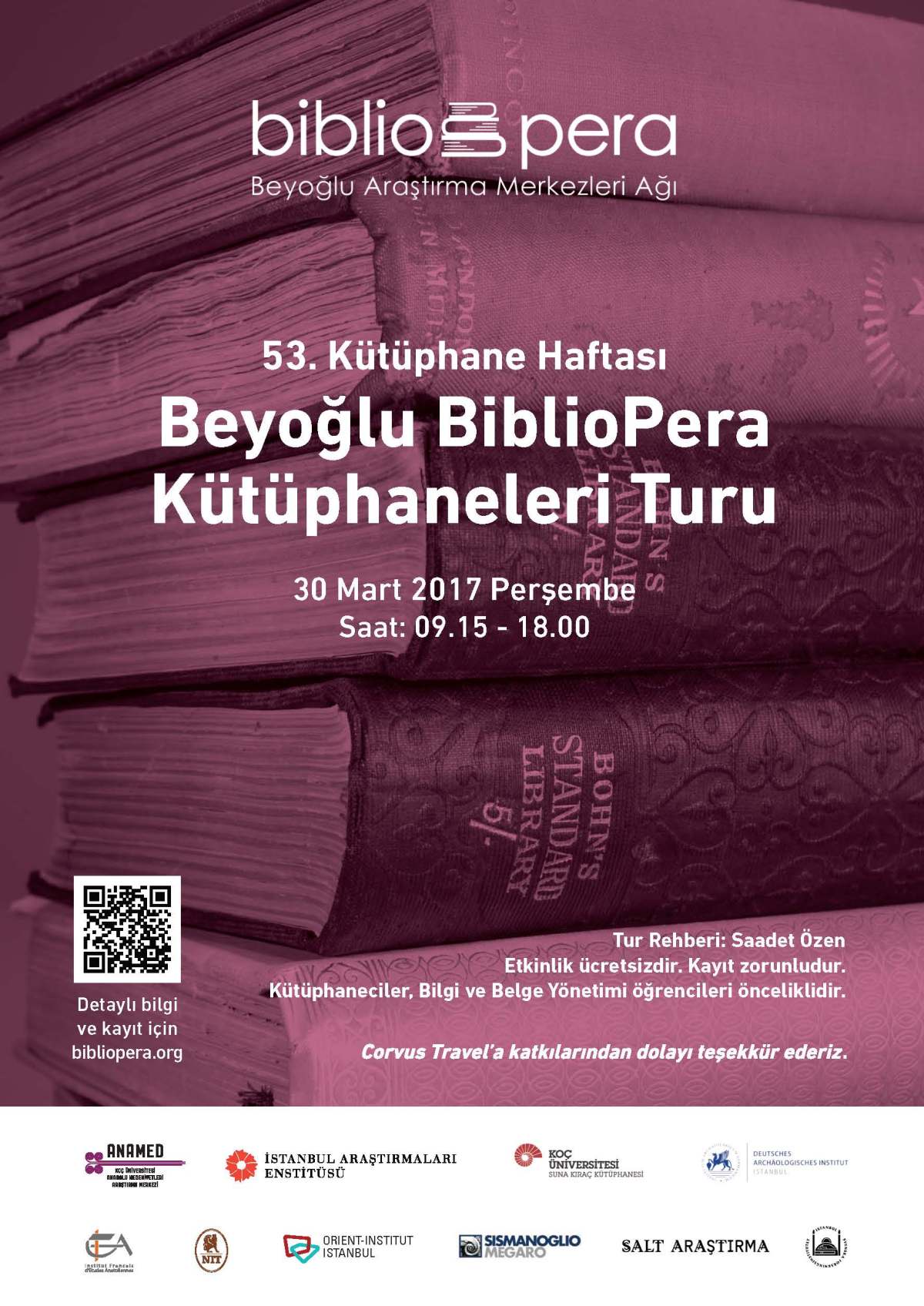 Beyoğlu BiblioPera Kütüphaneleri Turu